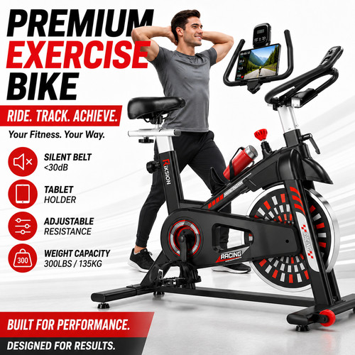 Exercise bike indoor - exercise, cycling